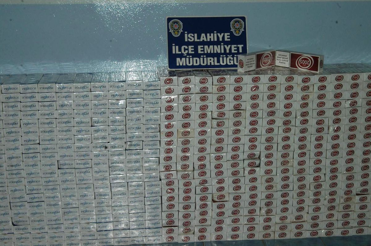 İslahiye\'de 6 Bin Paket Kaçak Sigara Ele Geçirildi