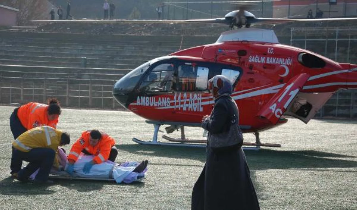 Kalp Hastasına Ambulans Helikopterle Sevk