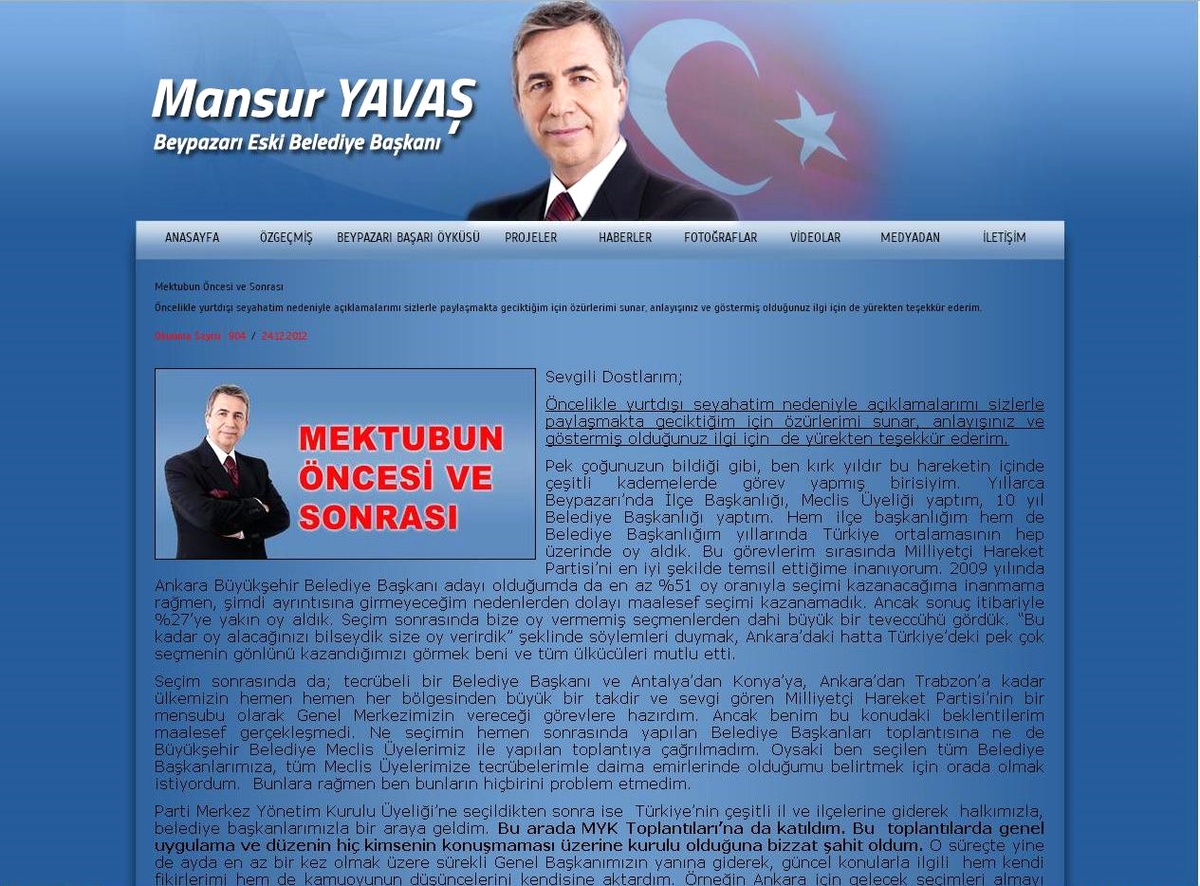 MHP\'deki "Mektup" Tartışması Yeniden Alevleniyor
