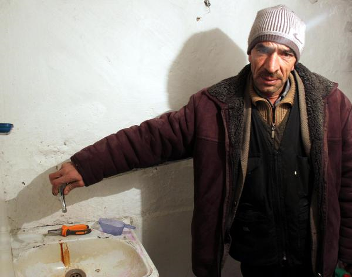 Soğuklar İtfaiye Su Deposunun Hortumunu Dondurdu