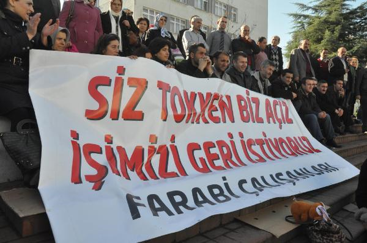 Ktü Tıp Fakültesi\'nde İşçilerin Eylemi Devam Ediyor