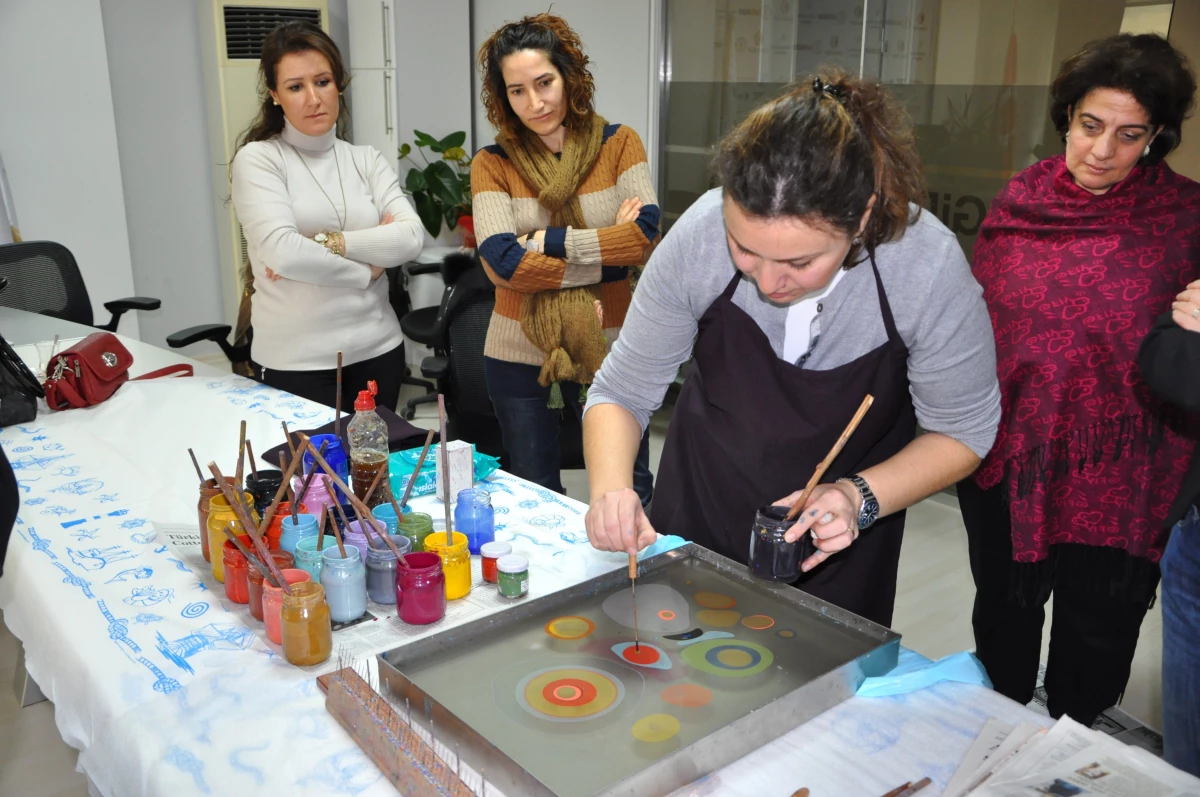 Tagid İş Kadınları Komisyonu Üyeleri Ebru Çalışması Yaptı
