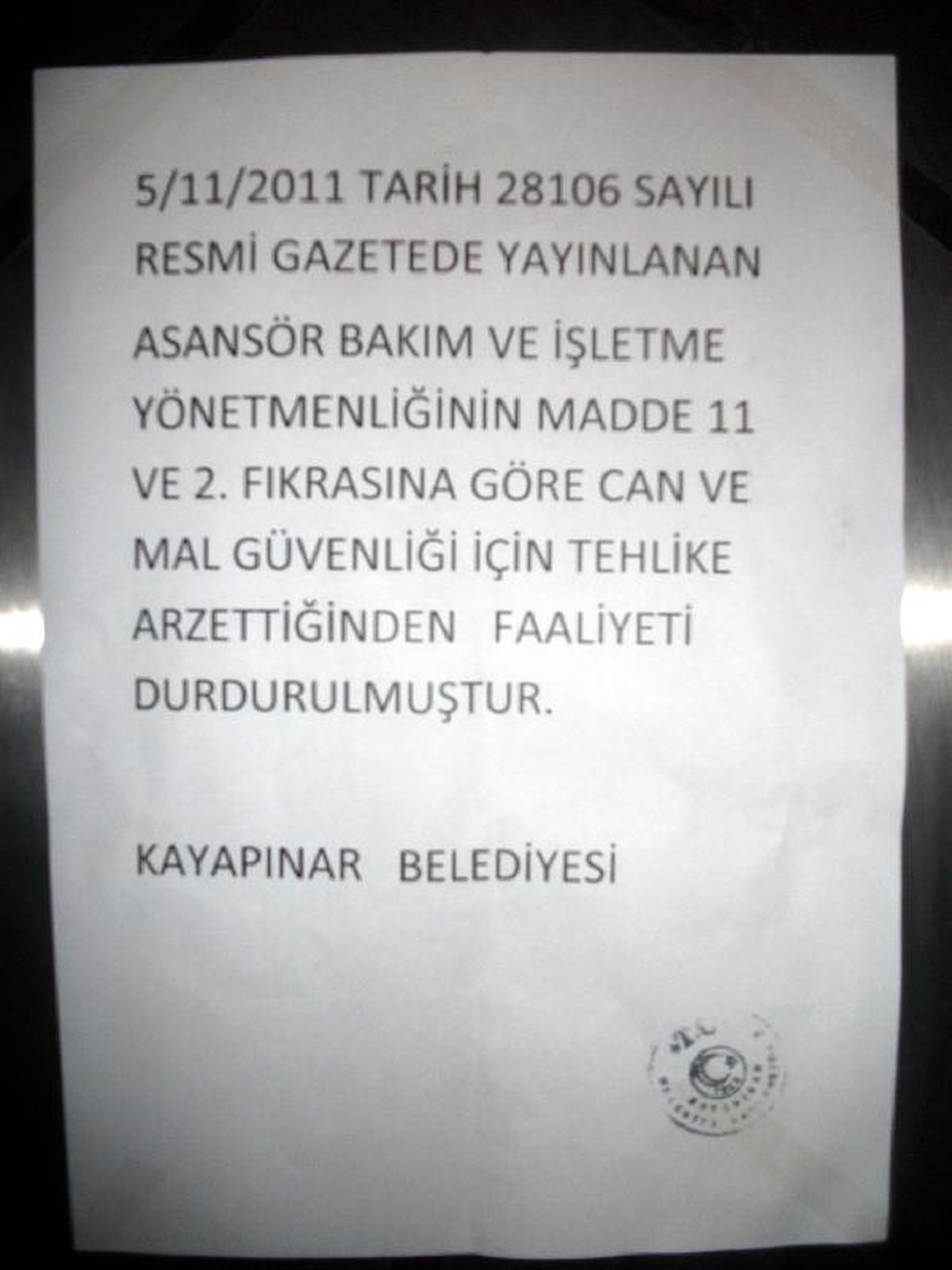 2 Yıllık Hastanenin Asansörleri Kapatıldı
