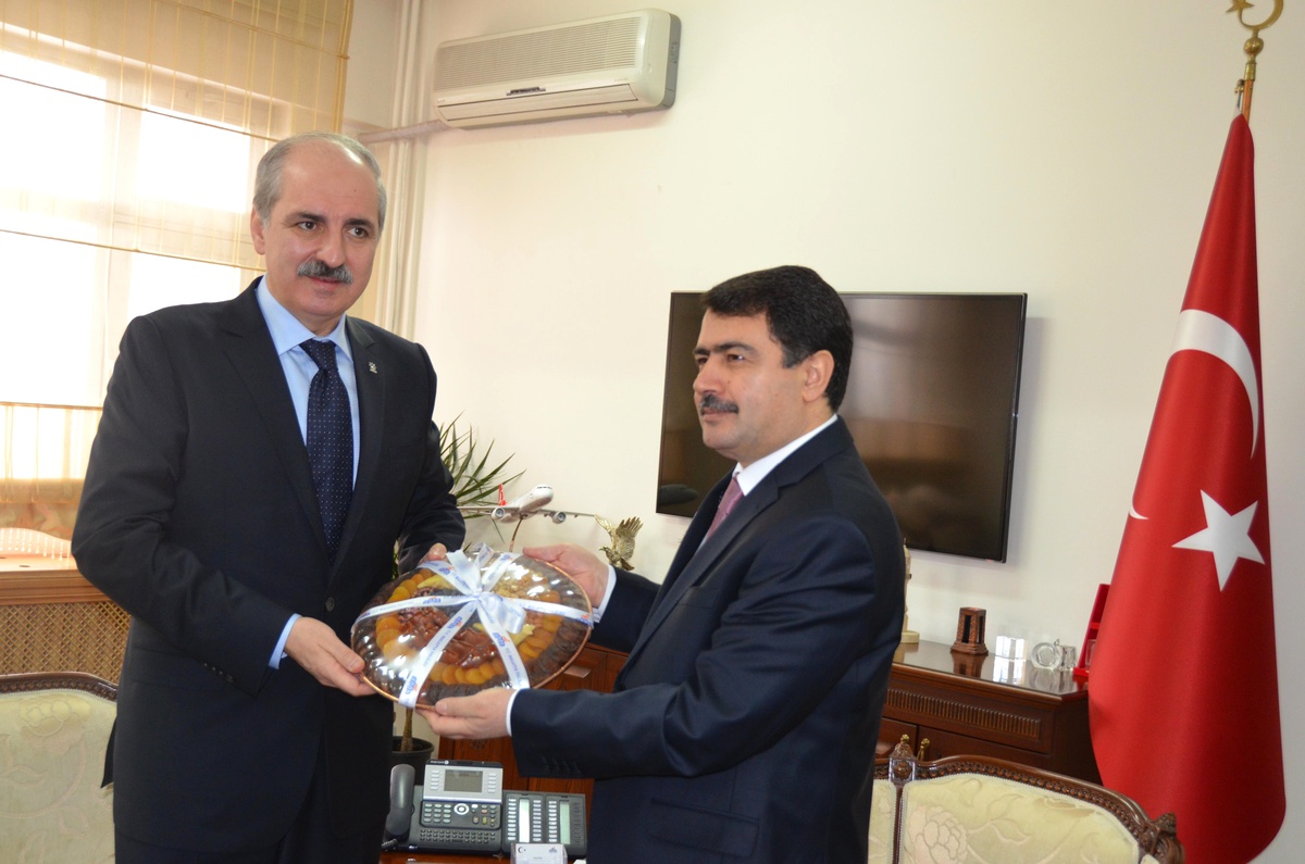 Numan Kurtulmuş, Vali Şahin\'i Ziyaret Etti