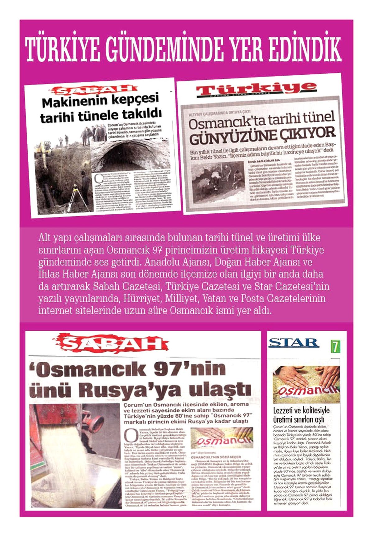 Osmancık Belediyesi\'nin Faaliyet Bülteni Yayınlandı