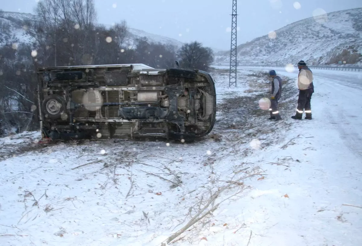 Yozgat\'ta Kar, Kazaları da Beraberinde Getirdi