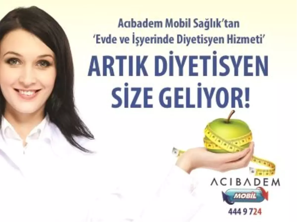 \'Evde ve İşyerinde Diyetisyen Hizmeti\'