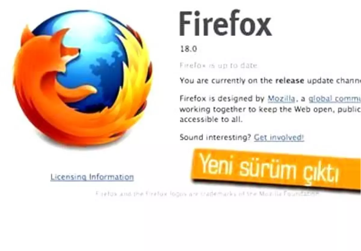 Firefox 18 Çıktı