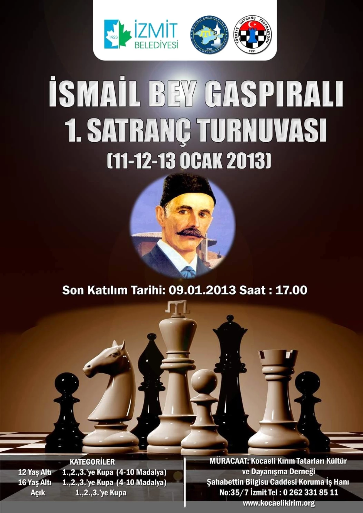 İzmit\'te Satranç Turnuvası Yapılacak