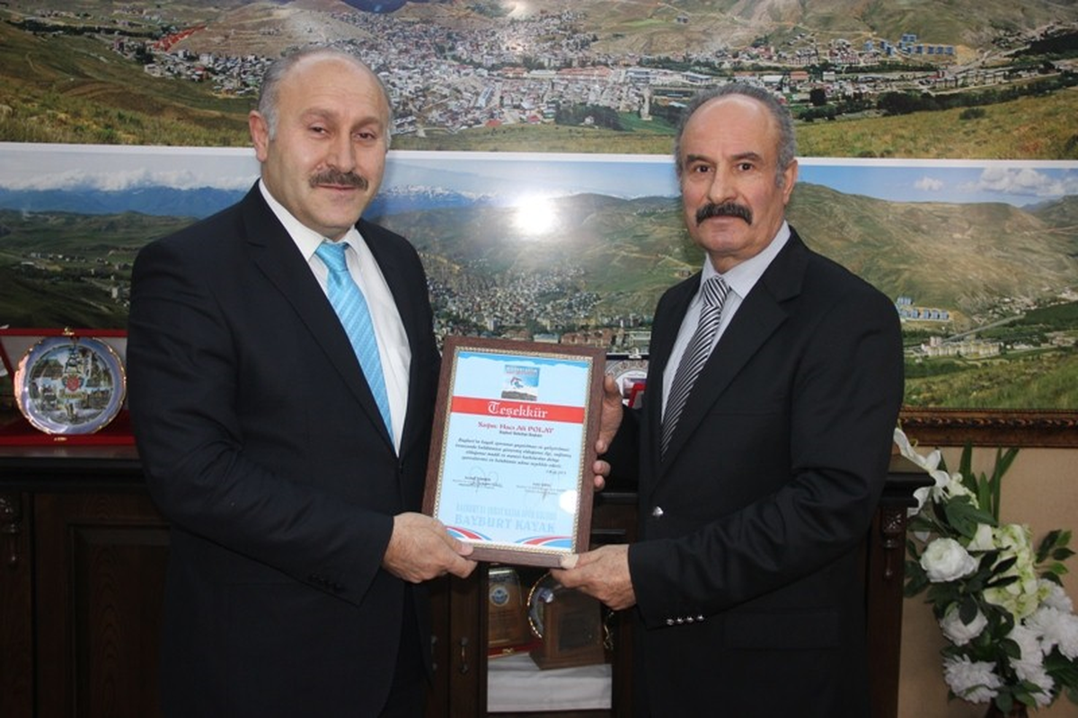 Başkan Polat\'a Teşekkür Beratı