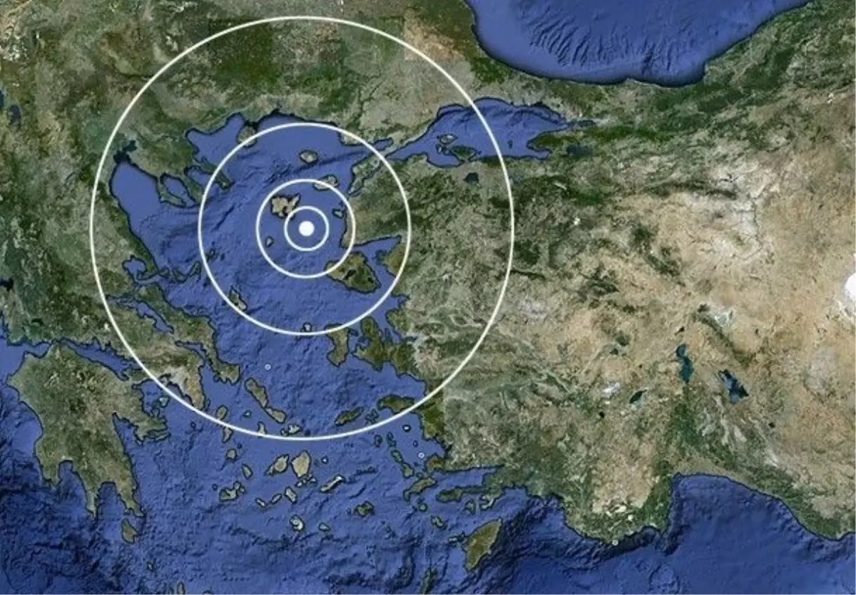 Ege Denizi\'nde Orta Şiddette Deprem