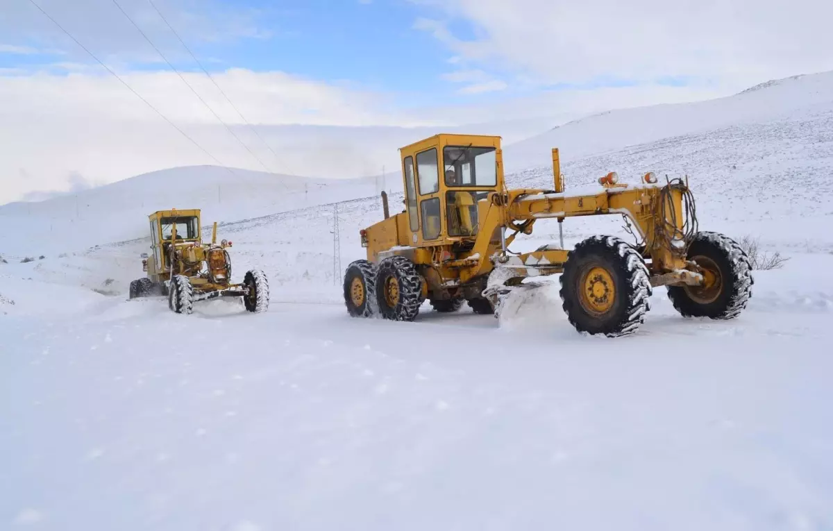 Kayseri\'de 93 Köy Yolu Ulaşıma Kapandı