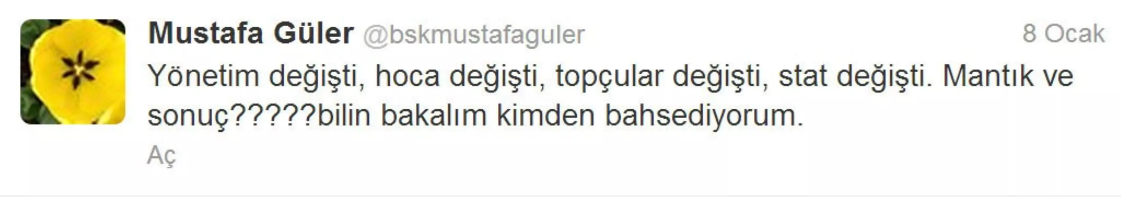 Başkan Güler\'den İlginç Tweet