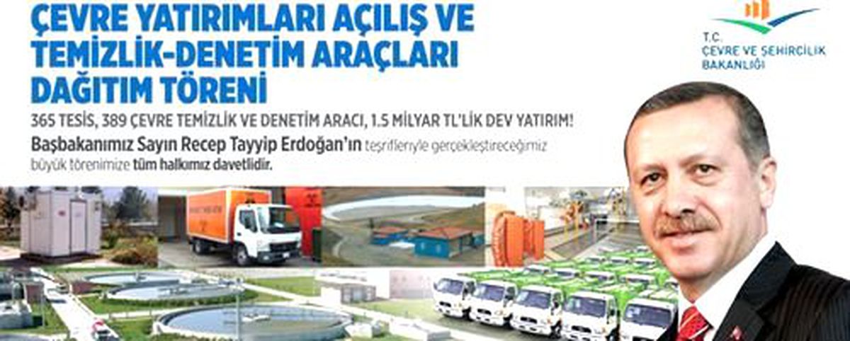 Çevre ve Şehircilik İçin 1,5 Milyarlık Yatırım