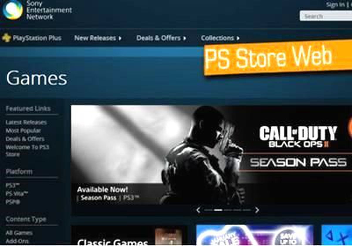 Sony Playstation Store\'un Web Versiyonu Geliyor