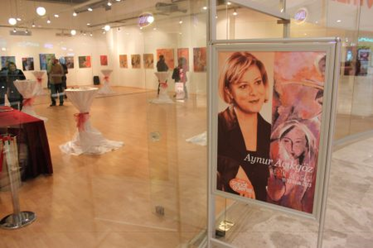 Aynur Açıkgöz Resim Sergisi Prime Mall Antakya\'da