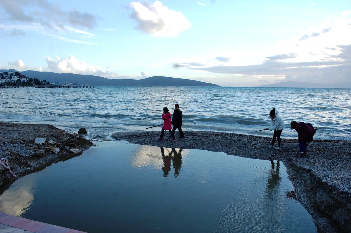 Bodrum\'da Yağış Sonrası Güneş Açtı