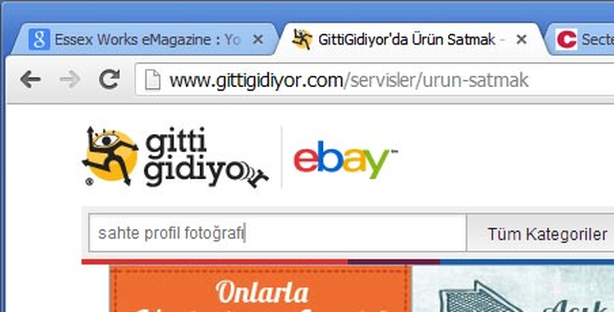 Gittigidiyor, Yani Ebay, Sahte Kullanıcı Fotoğrafı Kullanırken Yakalandı