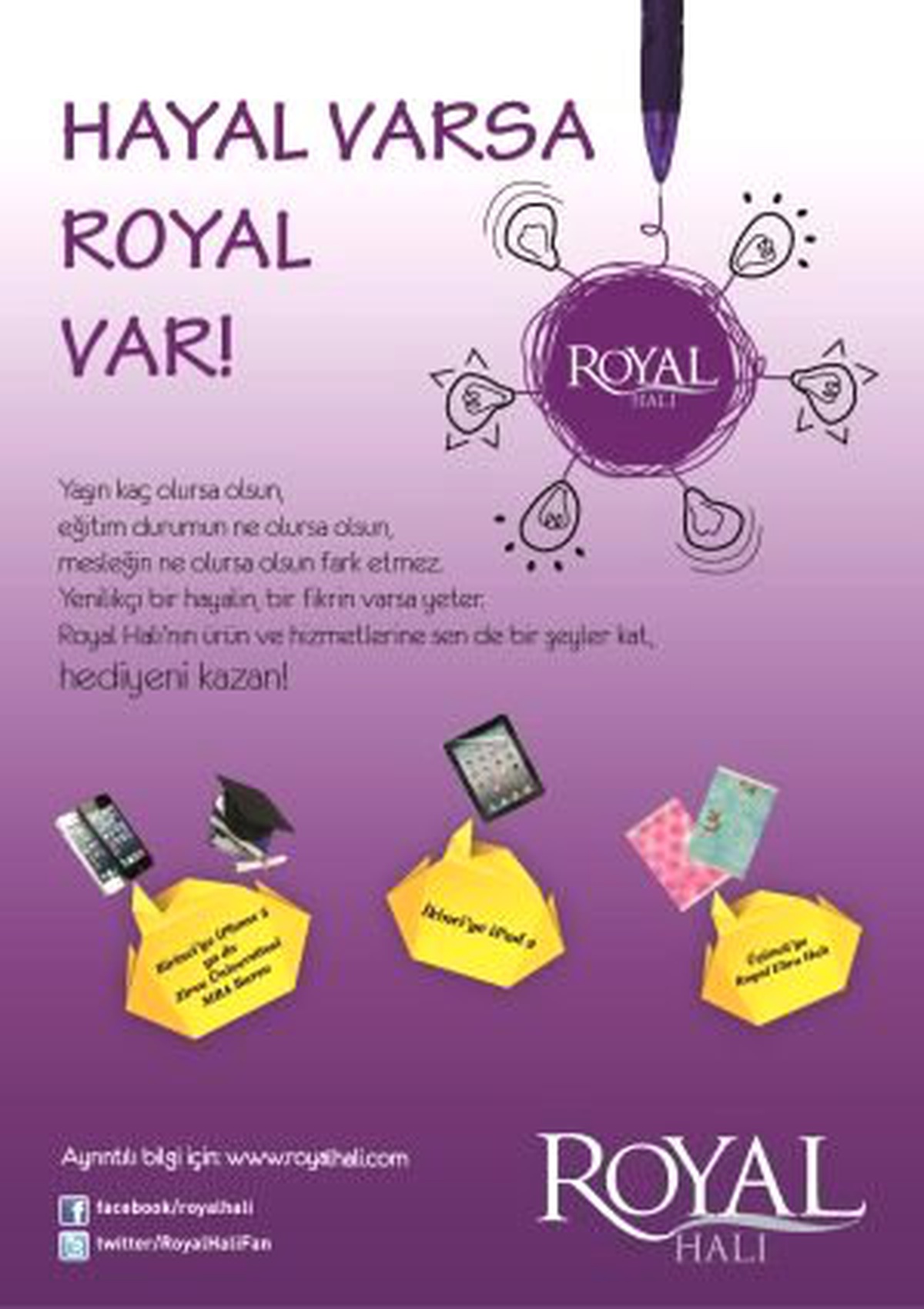 Royal Halı İnovasyon Yarışması Düzenliyor