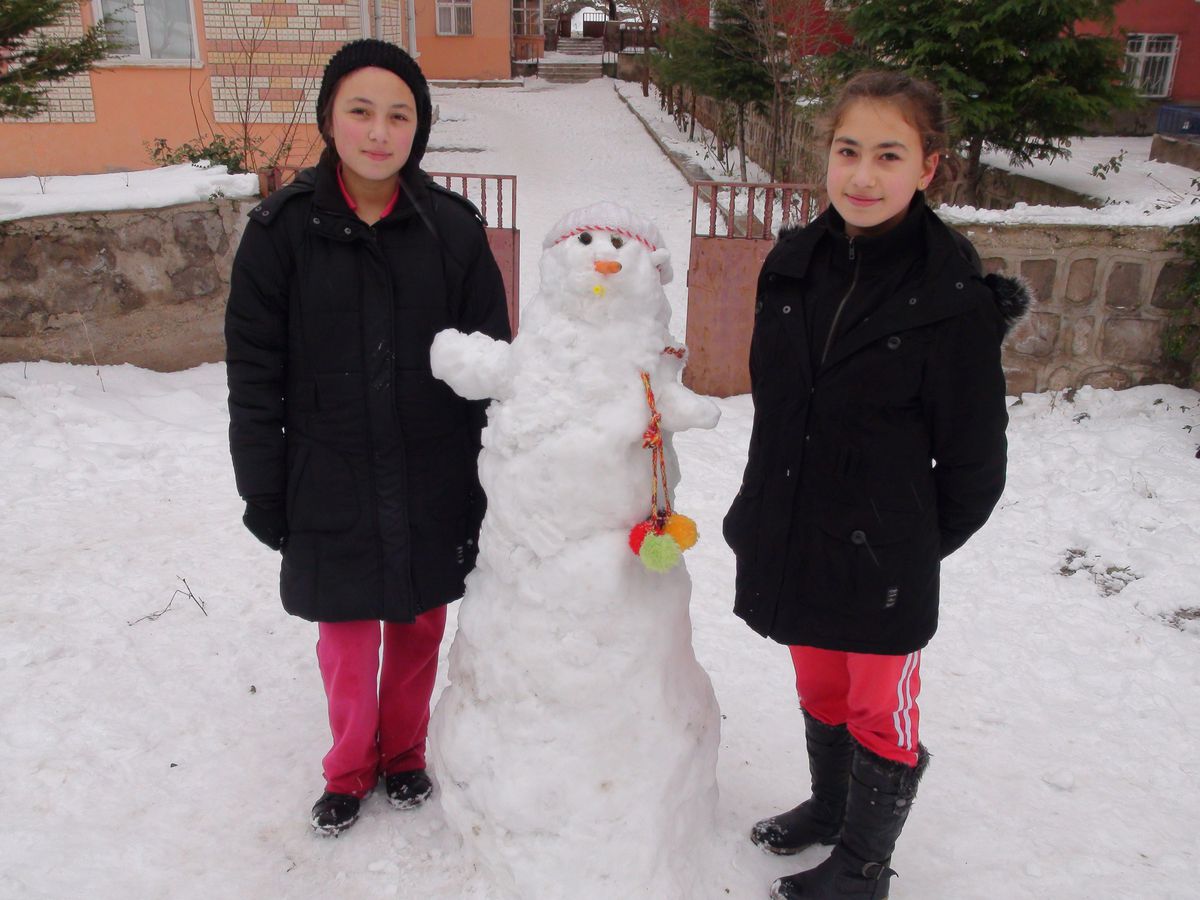 Yozgat\'ta Çocukların Kar Keyfi