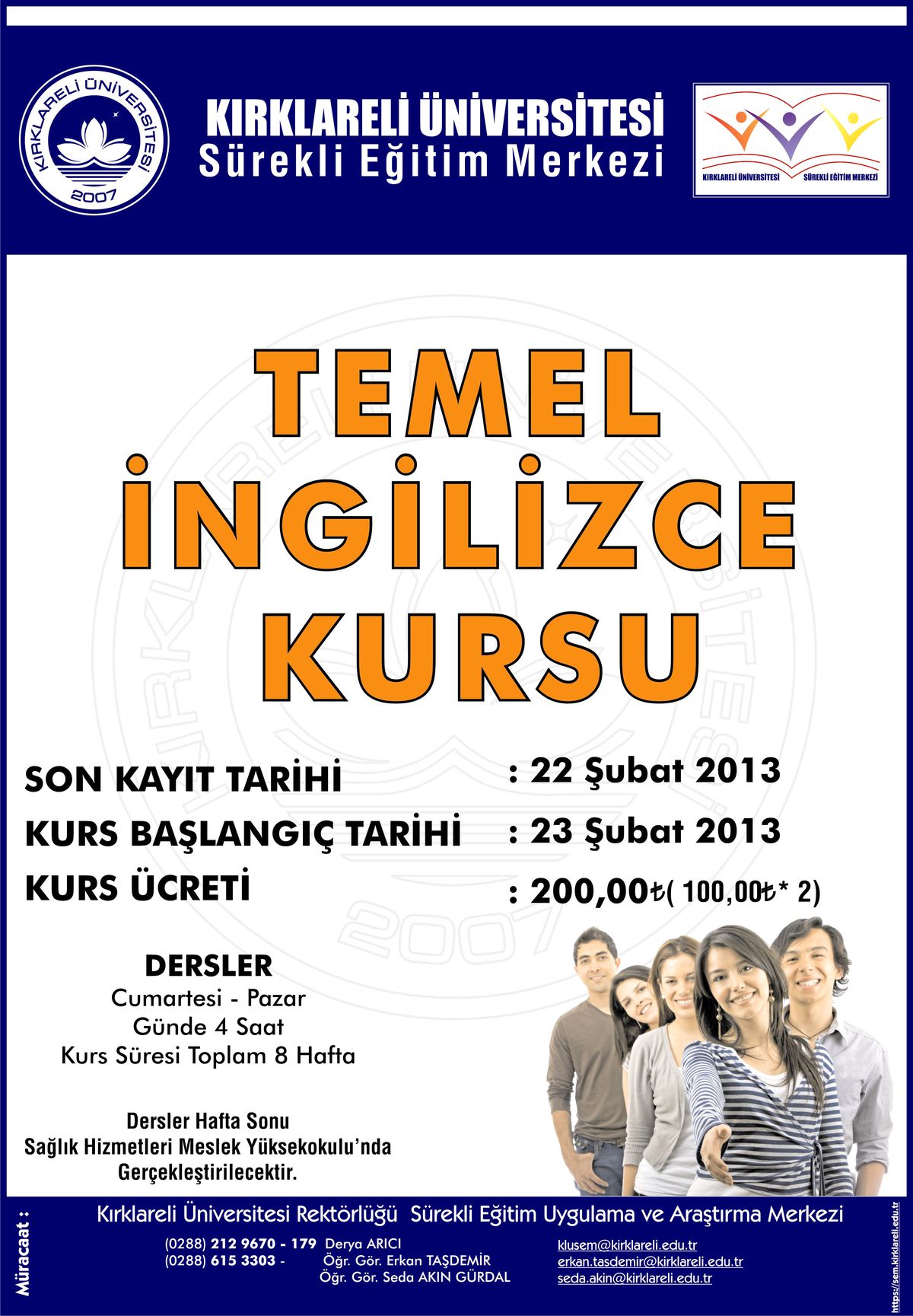 Klü\'den "Temel İngilizce Kursu"