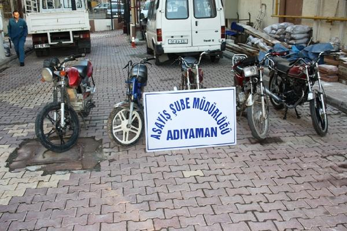 Adıyaman\'da 5 Çalıntı Motosiklet Bulundu