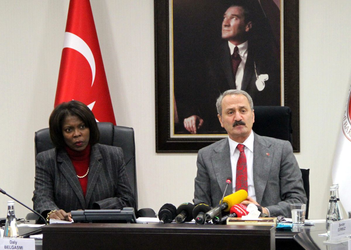 Bakan Çağlayan, BM Dünya Gıda Programı İcra Direktörü Cousın ile Bir Araya Geldi