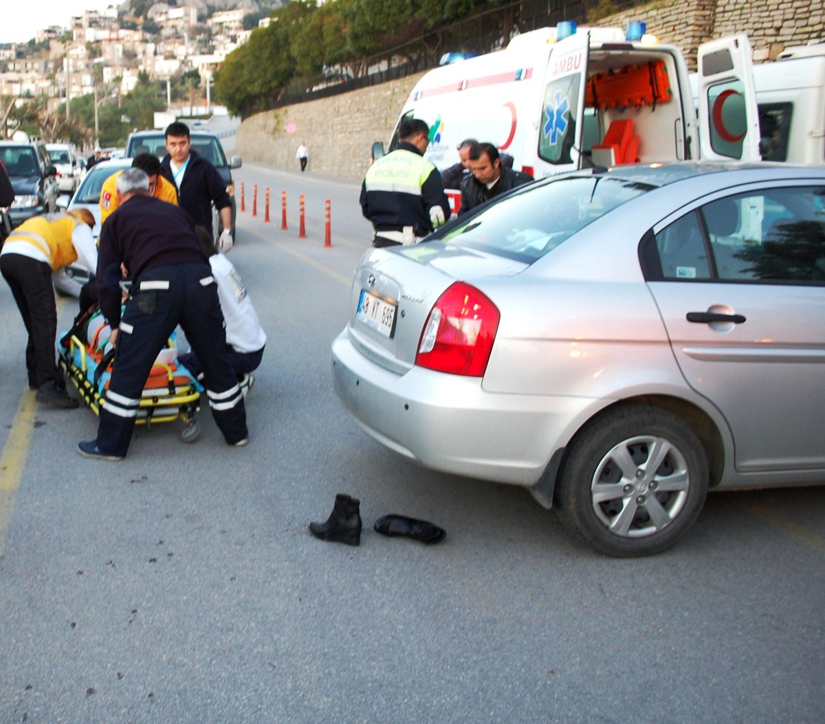 Bodrum\'da Trafik Kazası; 1 Yaralı