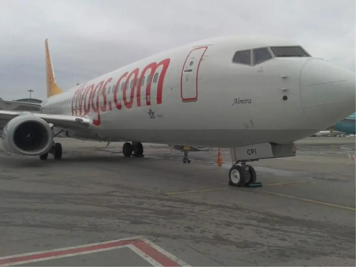 Pegasus Hava Yolları\'nın Filosuna Katılan Yeni Uçağı Almira Oldu