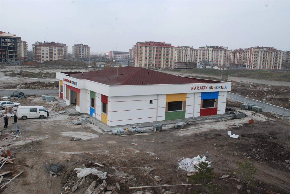 Karatay\'da 3 Adet Anaokulu Binası Tamamlanmak Üzere
