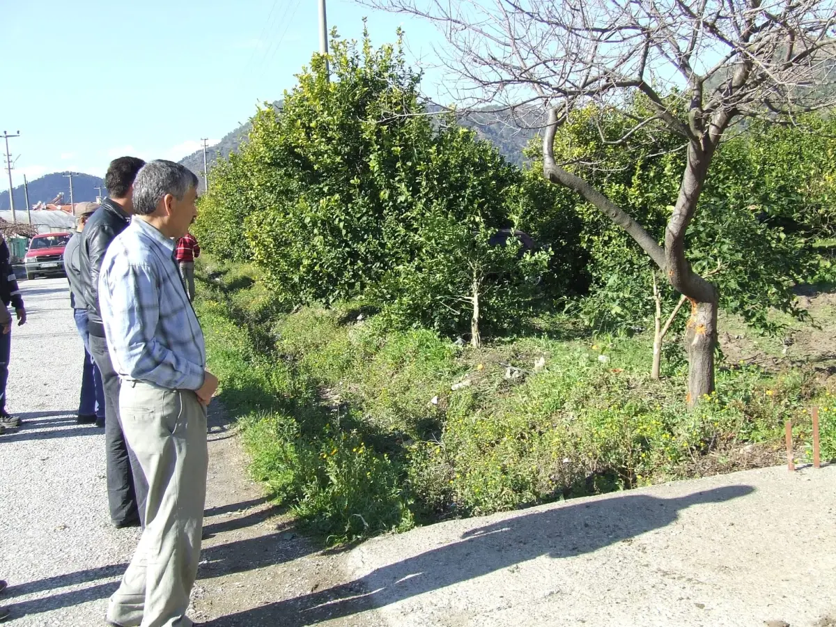 Otomobil Portakal Bahçesine Uçtu; 1 Yaralı
