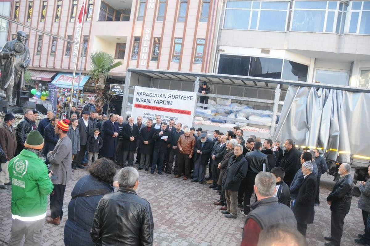 Toplanan Yardımlar Suriye\'ye Gönderildi