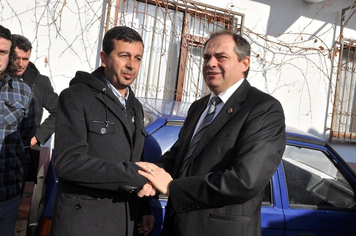 Başkan Dalgıç Evi Yanan Zabıtaya Ziyaret
