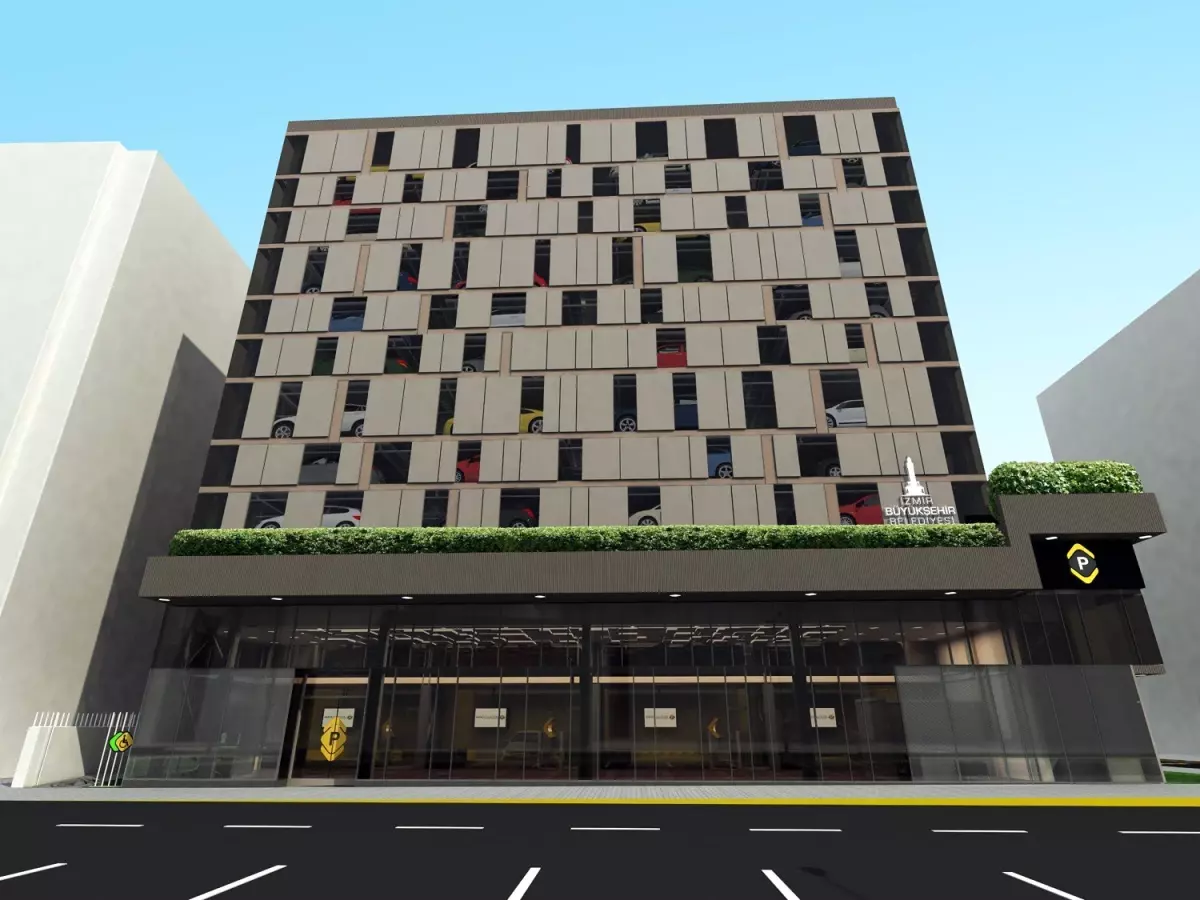 "İzmir\'de Tam Otomatik Otopark Çalışmaları"