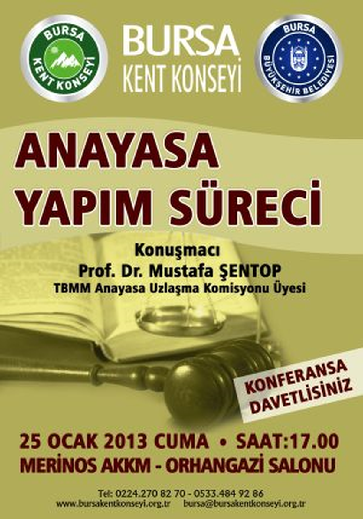 Kent Konseyi Yeni Anayasa Sürecini Gündemine Aldı