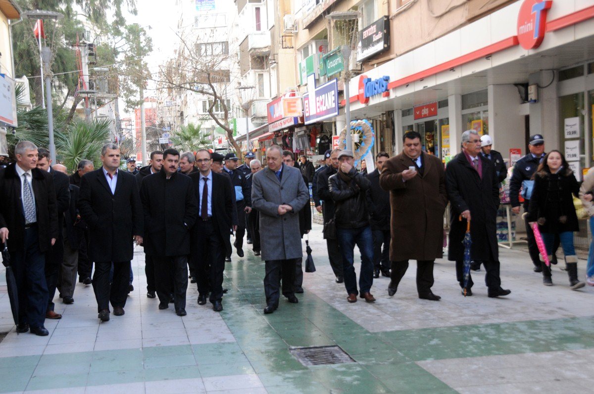 Başkan Ergün\'den Çarşı Esnafına Ziyaret