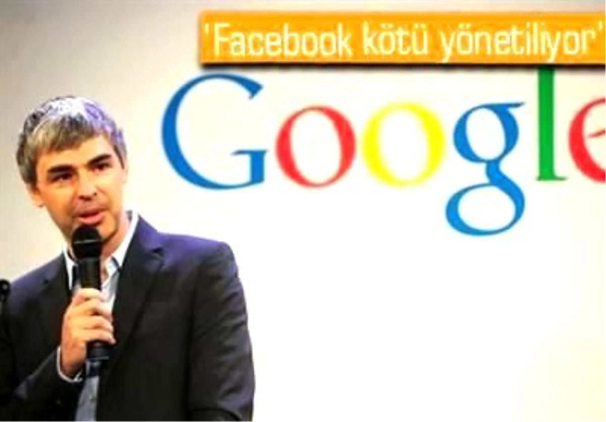 Google Ceo\'sundan Facebook\'a Eleştiri