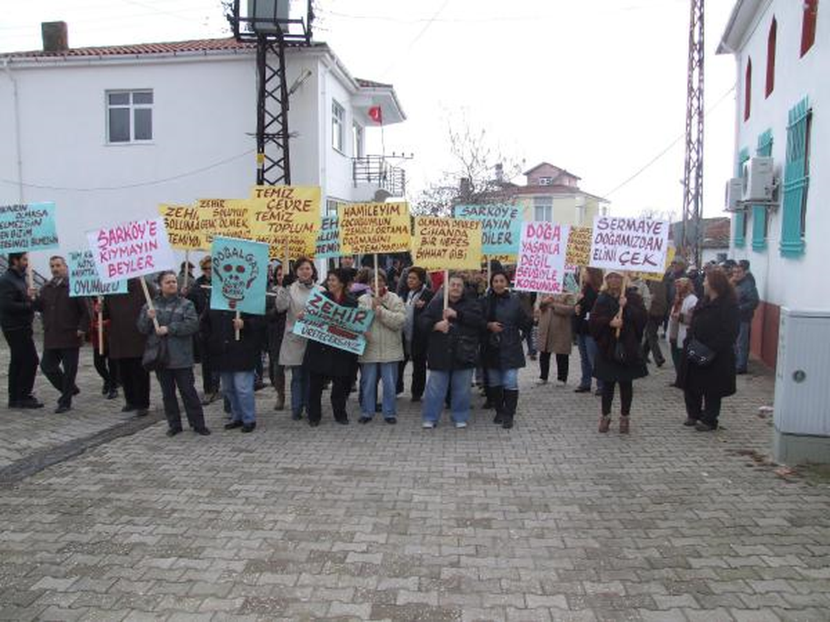Şarköy\'de Çevrecilerden Termik Santral Protestosu