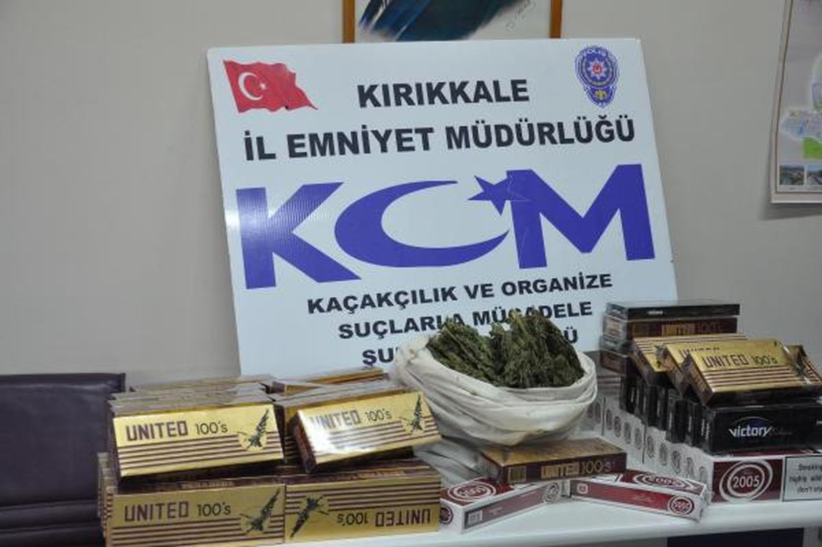 Kırıkkale\'de Uyuşturucu ve Kaçak Sigara Operasyonu