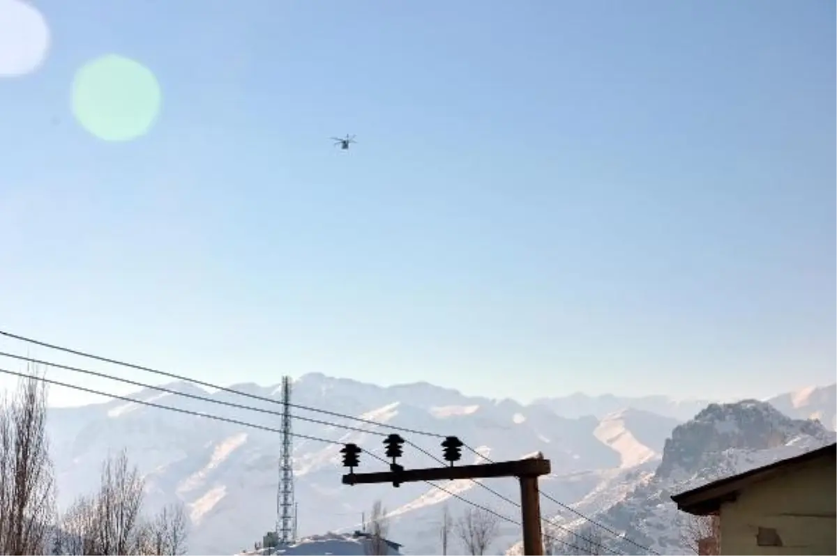 Akıma Kapılan Tedaş Görevlisi Askeri Helikopterle Taşındı