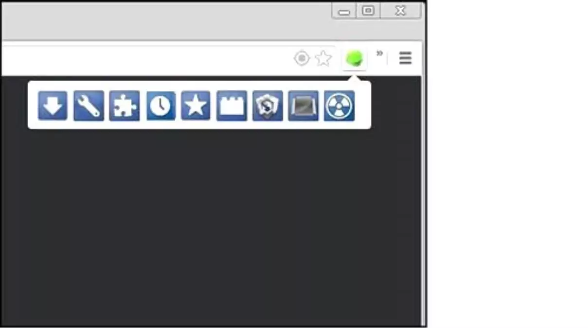 Chrome için özel bir düğme!
