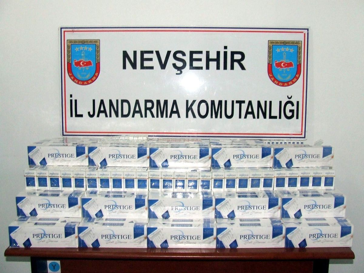 Nevşehir\'de Bin Paket Kaçak Sigara Yakalandı