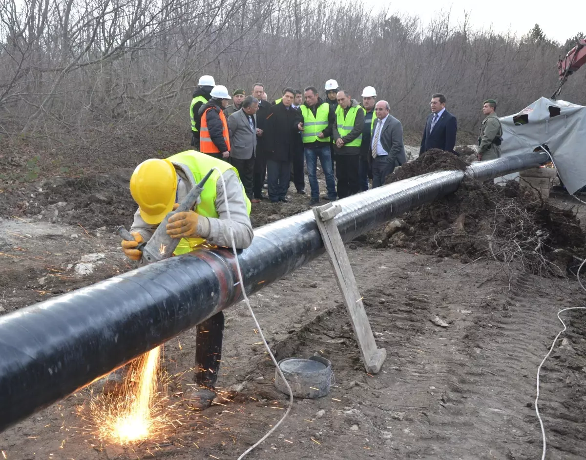 Sinop Doğalgaz Boru Hattı Yenikent\'e Ulaştı