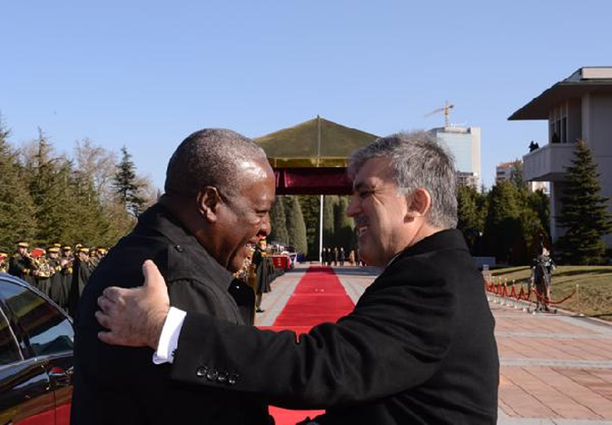 Gana Cumhurbaşkanı Mahama, Çankaya Köşkü\'nde