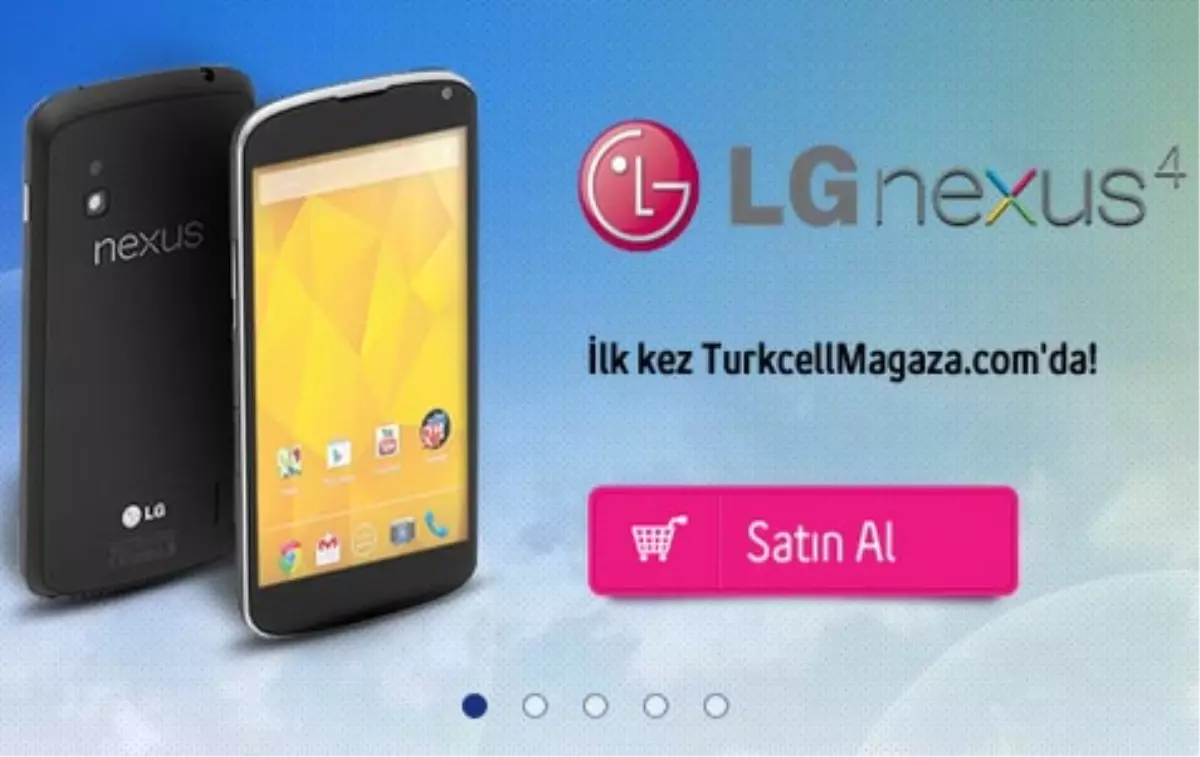 LG Nexus 4 Turkcell\'de Ön Siparişe Çıktı