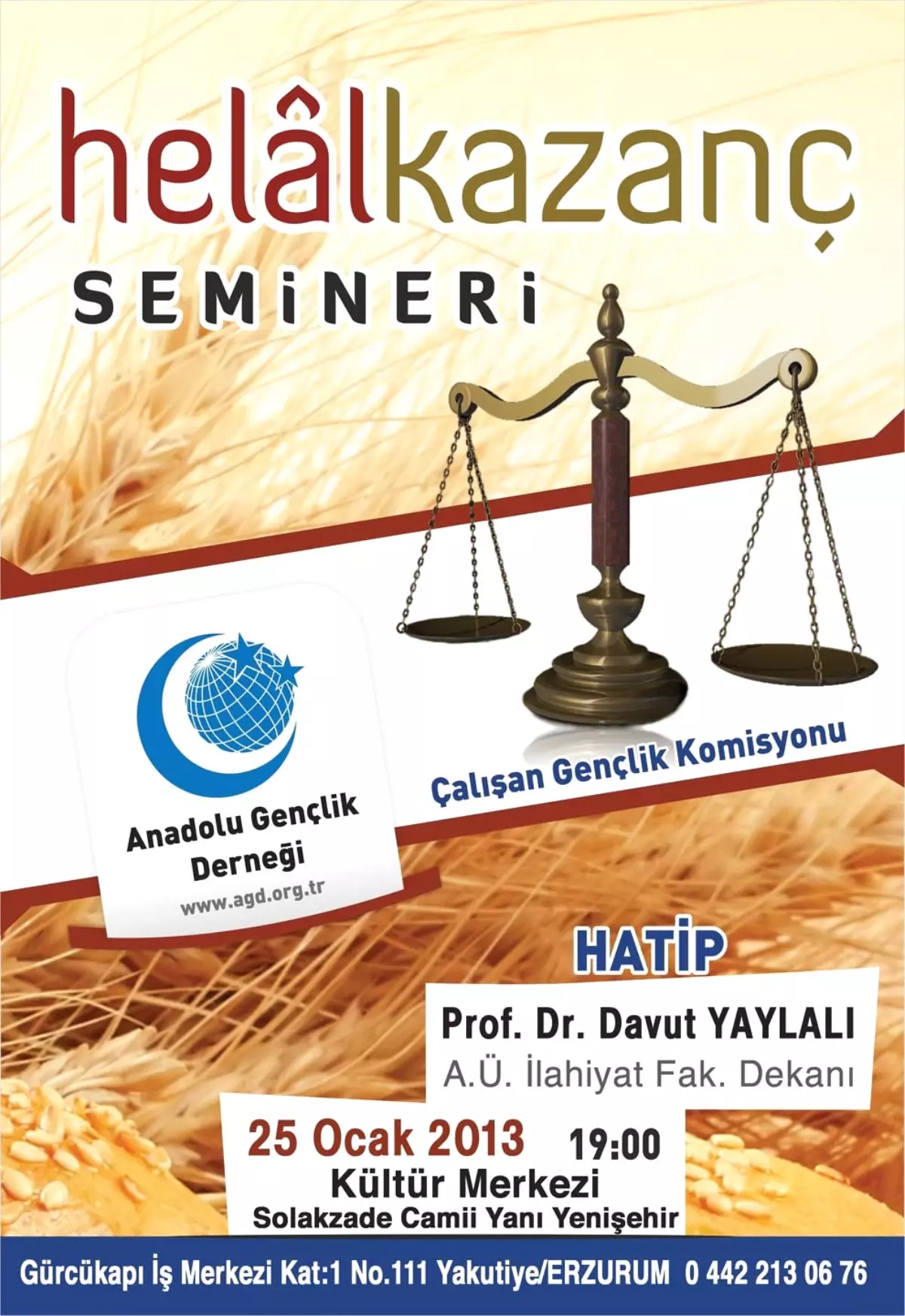 Erzurum\'da Helal Kazanç Semineri