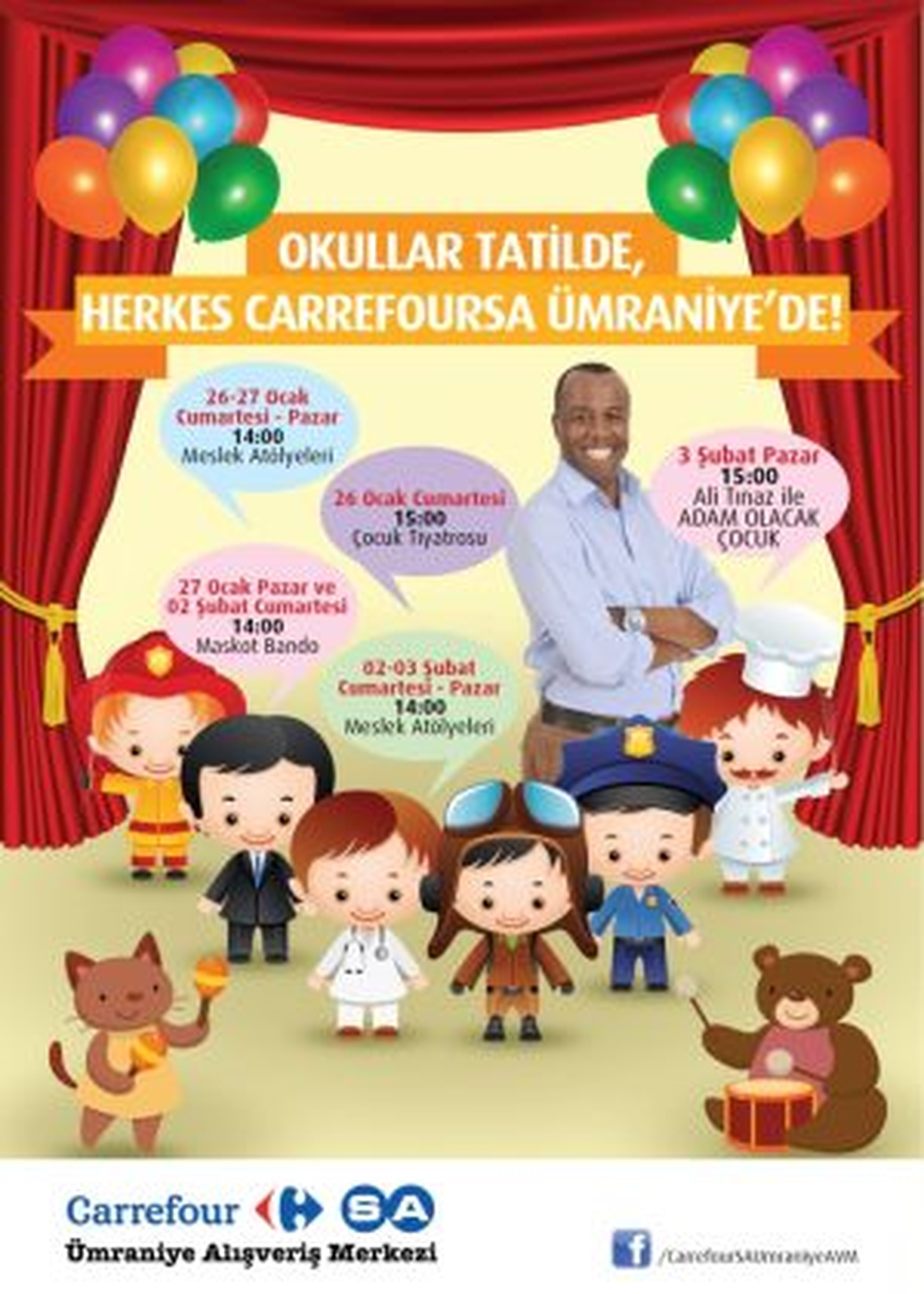 Okullar Tatilde, Herkes CarrefourSA Ümraniye AVM\'de