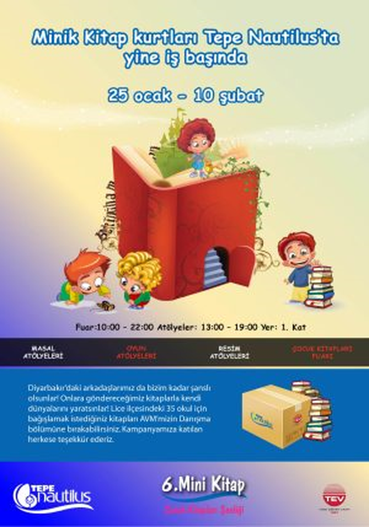 Tepe Nautilus\'ta, Minik Okurlara Şenlik
