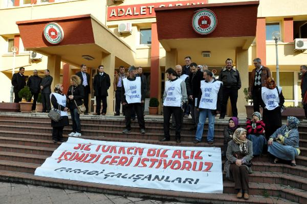 Farabi Hastanesi\'nde İşlerine Son Verilen İşçiler Suç Duyurusunda Bulundu