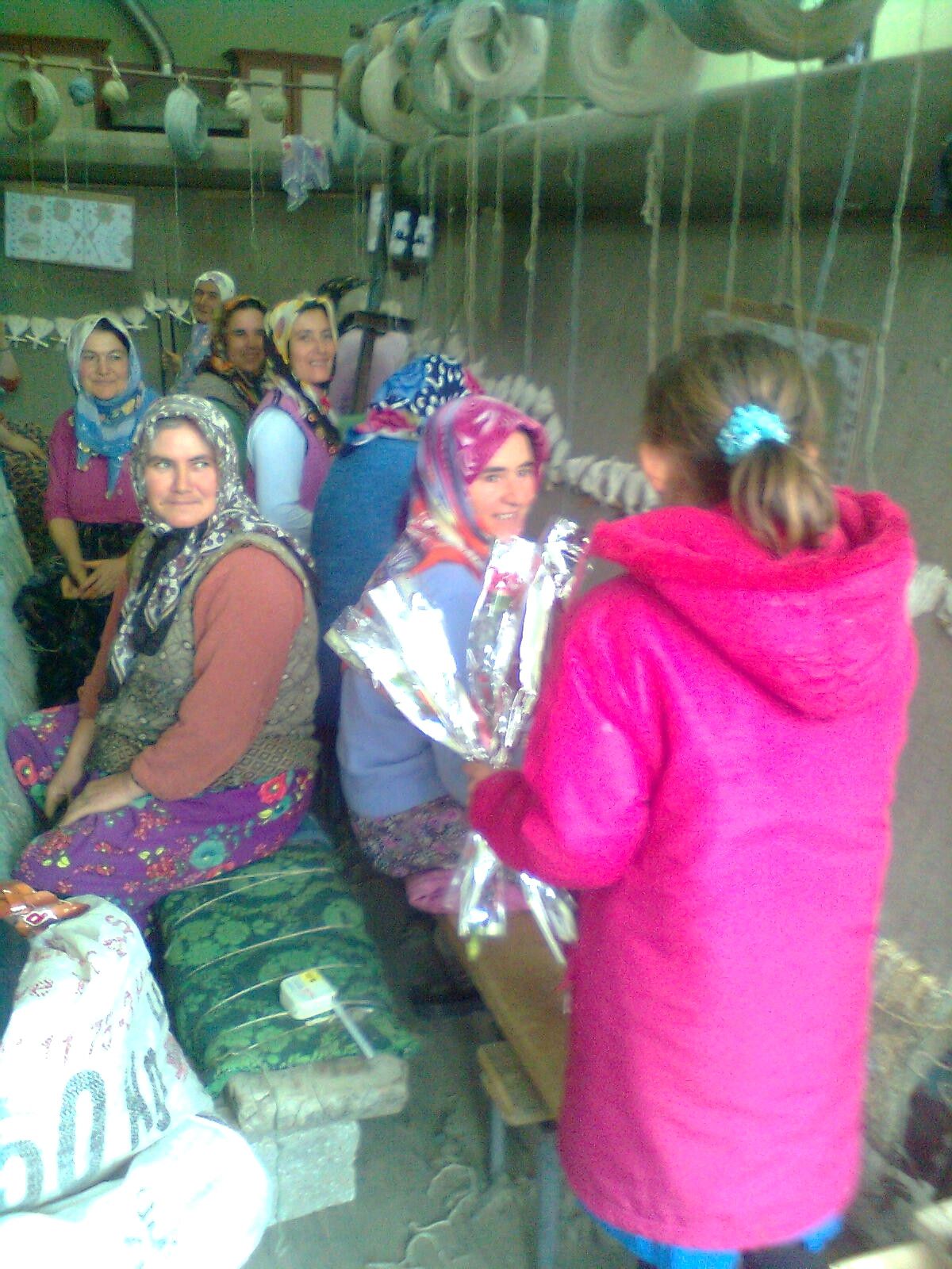 Öğrenciler Karanfil Dağıttı